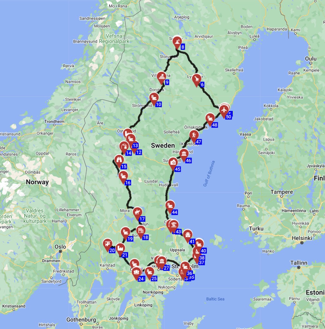 Umea Round trip - Heartland Horizons A Swedish Adventure